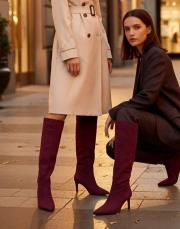 lima süet çizme bordo