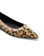 pyramidis piramit trok detaylı leopar kadın babet - ten 2