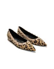 pyramidis piramit trok detaylı leopar kadın babet - ten 4