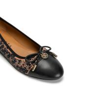 sienna taş işlemeli fiyonk detaylı leopar kadın babet - leopar 3