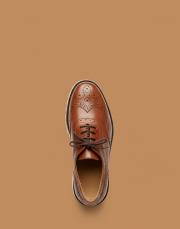 twinix bağcıklı çiftyüz zımba detaylı kalın tırtıklı tabanlı kadın loafer- taba 3