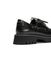 venture kuşgözü detaylı kalın tırtıklı tabanlı kadın loafer- siyah 4