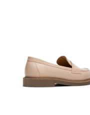 minos bant detaylı vegan deri kadın loafer bej 4