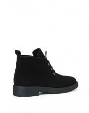 nox bağcıklı süet kadın bot siyah 7