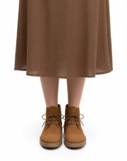 nox bağcıklı süet kadın bot taba 6