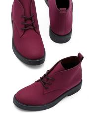 nox bağcıklı süet kadın bot bordo 2