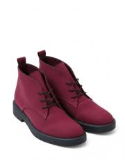 nox bağcıklı süet kadın bot bordo 8