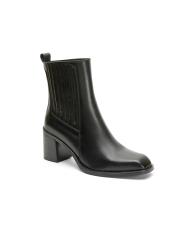 elara küt burun yanları lastikli kadın bot siyah