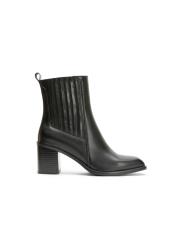 elara küt burun yanları lastikli kadın bot siyah 2