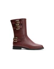 aria toka aksesuar detaylı kadın bot bordo