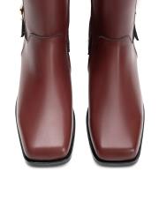 aria toka aksesuar detaylı kadın bot bordo 4