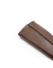 rover oval burun fermuarlı kadın çizme kahve 4