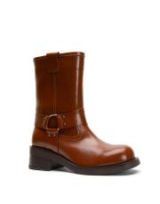 orion troklu toka detaylı kadın bot kahve