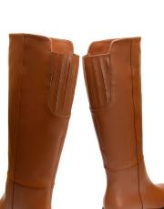 andes oval burun binici kadın çizme taba 3