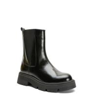 lore oval burun yanları lastikli kadın bot siyah