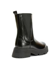 lore oval burun yanları lastikli kadın bot siyah 4