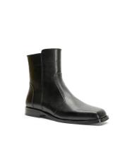 hawk küt burun fermuarlı kadın bot siyah 3