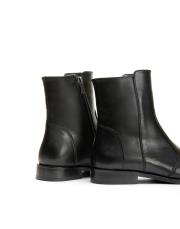 hawk küt burun fermuarlı kadın bot siyah 4