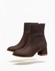 limoges süet kadın bot kahve