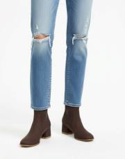 limoges süet kadın bot kahve 2