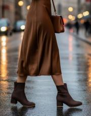 limoges süet kadın bot kahve 5