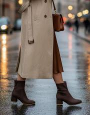 limoges süet kadın bot kahve 6