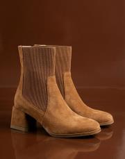 limoges süet kadın bot taba