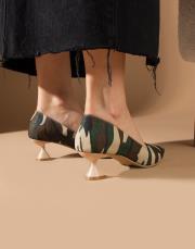 ceandy kamuflj desen textil mağzeme topuklu ayakkabı pino topuk askeri kamuflaj 2