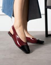 sanse birinci sınıf ithal vegan kadın babet bordo 2