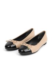 süelın yuvarlak kalıp birinci sınıf ithal vegan deri babet ten-siyah 2