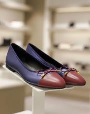 süelın yuvarlak kalıp birinci sınıf ithal vegan deri babet lacivert-bordo