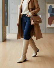 vento binici küt burun çizme bej 2