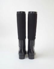 cento kürk detaylı,küt burun,siyah deri çizme siyah 4