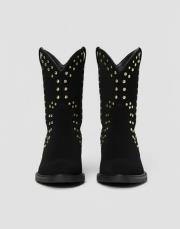 stud kovboy küt burun süet siyah bot siyah 2