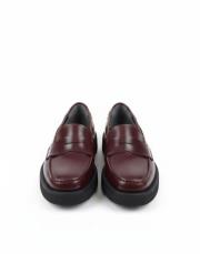 alvi kapsül detaylı bantlı kadın loafer- bordo 4