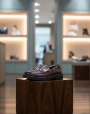 alvi kapsül detaylı bantlı kadın loafer- bordo 5