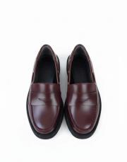 alvi kapsül detaylı bantlı kadın loafer- bordo 8
