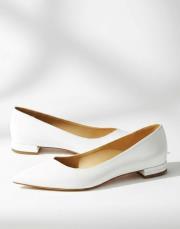 117 sivri burun beyaz deri babet beyaz 3