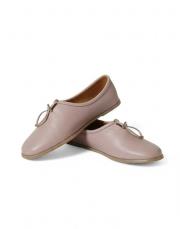 121 yuvarlak burun lastik detaylı vizon deri babet vizon 2