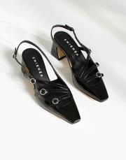 maril ithal vegan rugan deri üçlü çapraz toka siyah 3