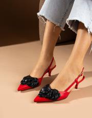 life ithal vegan deri pino topuk kırmızı 2