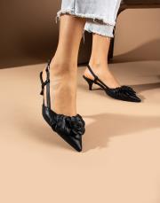 life ithal vegan deri pino topuk siyah