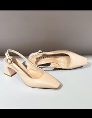 joly ithal birinci sınıf vegan deri kare topuk küt kalıp nude 2